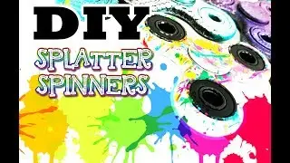 Graffiti Paint Splatter Fidget Spinner - Tips and Tricks for making Custom Spray Painted