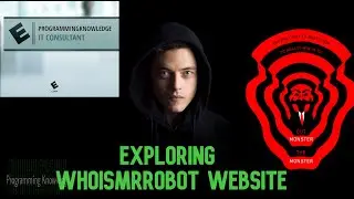 Let's explore whoismrrobot.com || Who is Mr Robot website review || Programming Knowledge