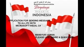 Bismillah : Application for Sending Message to All PC with Microsoft Visual Studio C#