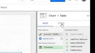TUTORIAL 8 | PENGGUNAAN GOOGLE DATA STUDIO DAN GOOGLE FORM UNTUK MEMBINA DASHBOARD