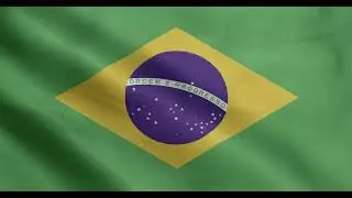 Brazil waving flag 4k loop free download