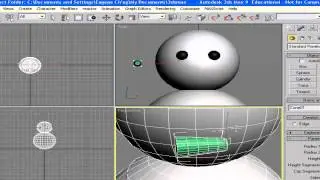 3D Studio Max Tutorials - Creating a Snowman from Basic Primitives