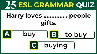 25 ESL Grammar Quiz: English as a second or foreign language Quiz #challenge 1