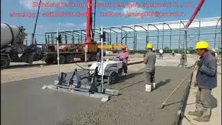 Two rounds laser screed machine
