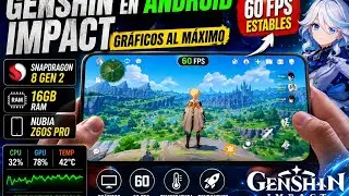 GENSHIN IMPACT en Android al MÁXIMO 🔥 | Nubia Z60S Pro (Snapdragon 8 Gen 2) | ¿60 FPS Estables?