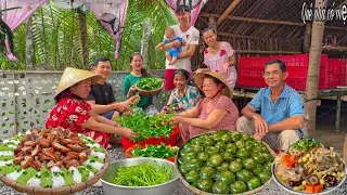 Dọn Nhà Chuẩn Bị Đám Hỏi Con Gái Hái Rau Vườn Làm Rau Muối Chua Bà Con Trong Xóm Phụ Giúp Nhau