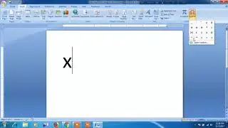 How to type X-BAR in word