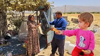 Trying to stayThe kind man's help to Nilofar by buying a gas stove and trying to build Diana's house