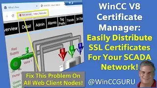 WinCC V8 Certificate Manager 🔐 Create & Manage SSL Certificates #WinCCGURU