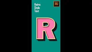 Retro Style Engraved Text In Illustrator