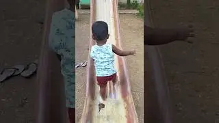 baby climbing slide up #babyvideos #cutebaby