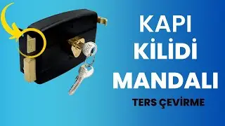 Demir Kapı Kilidi Mandalı Nasıl Ters Çevrilir? --Panjur Kapı Anahtarı--
