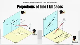 Projection of line in engineering drawing | Engineering Drawing