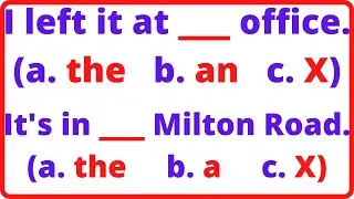 English Grammar Quiz: ARTICLES - A, AN & THE Part 2 |English MasterClass|