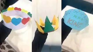 children's day crown (5 ideas) | how to make children's day crown ( @craftishai )