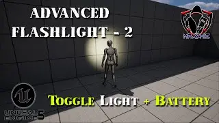 How to Setup FlashLight in Unreal Engine 5 - On/Off & Battery - 2 