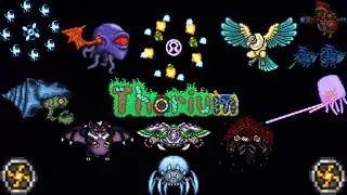 Terraria - Thorium Mod - ALL BOSSES No-hit Thrower Class