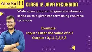Class 12 ISC JAVA || Recursion Program in Java-2