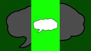 🆓 Free Green Screen 🟢 Chroma key 💬 Speech Bubble Effect Animation ❌ #chromakey #greenscreen