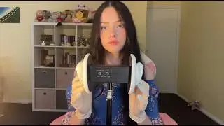 ASMR 3dio ear massage w/ gloves, gel & lotion 🪷