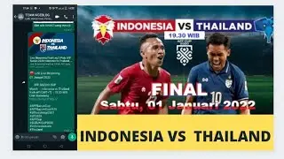 Aff Suzuki Cup 2020 Leg 2 Final Indonesia Vs Thailand Live Streaming Gratis