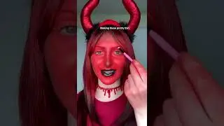 Red Devil Halloween Makeup Tutorial 👹