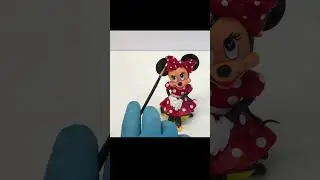 минни маус из сахарной мастики / minnie mouse made of sugar paste