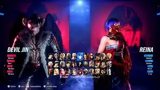 TEKKEN 8 | Devil Jin and Reina Select Screen Presets. #tekken8 #gaming