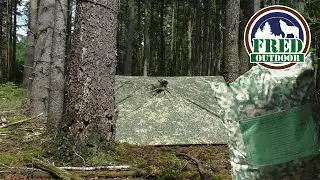 Dutch Military Poncho 🇳🇱 | 10 Survival Uses⛺️ (subtitles 🇬🇧)