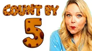 Counting by fives | Count by 5's to 100 in English for Kindergarten easy to follow numbers on screen