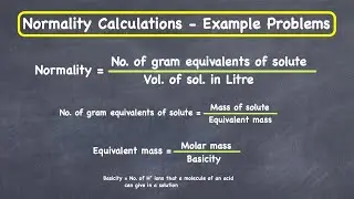 Normality calculation - example problems