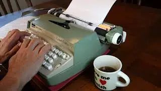 Smith-Corona Coronet Electric 12 typewriter demo