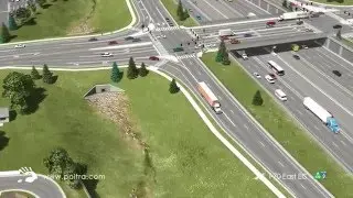 3D Flyover Animation of Detention Ponds by POITRA Visual (Vasquez Ave)