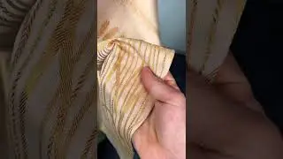 Casula spighe dorata tessuto jacquard rayon cotone Atelier Sirio