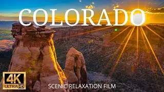 COLORADO 4K Scenic Relaxation Film | Rocky Mountain National Park | Aerial Cinematic Drone Movie