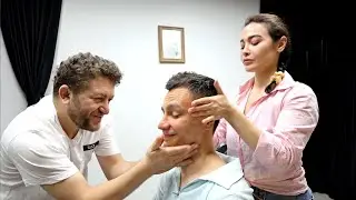 They did everythyng to please me | ASMR Barber massage by Murat and his Assistant