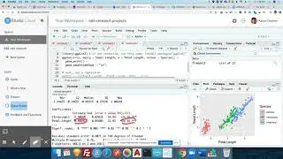 Logistic regression in Rstudio Cloud