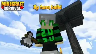 How to make Xp farm build | Minecraft Survival Series pe 😱