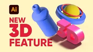 How to use 3D and Material in Adobe Illustrator 2022 | urdu