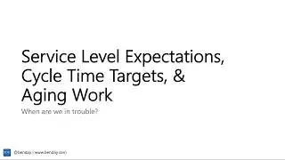 Introduction to Running & Monitoring Your Projects: SLEs, Cycle Time Targets, and Aging Work