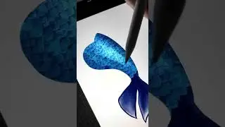 Custom Procreate Brush | Mermaid Scale Pack