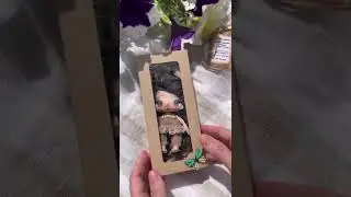 Распаковка куклы Куколка брелок ручной работы из ткани Doll handmade