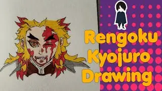 |Rengoku Kyojuro Coloured Drawing||Demon Slayer|