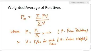 Index numbers | Weighted Average of Relatives | Example | Weighted Index Numbers | Statistics
