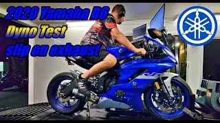2020 Yamaha R6 Dyno Test with a slip on exhaust