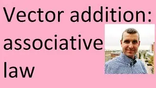Associative law for vector addition
