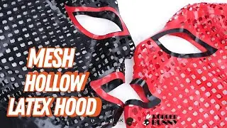 The Showcase of Our Mesh Hollow Latex Hoods 🔴⚫️