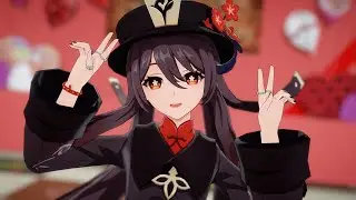 【4K / Genshin Impact MMD】 Hu Tao / 呆呆一呆呆