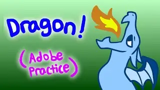 I animated a dragon ☆Adobe Photoshop + After Effects Practice