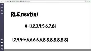 LeetCode 900 Run-time Length Encoding Answer Explanation